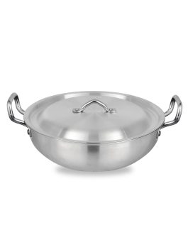 Aluminium-Metal Finish Wok